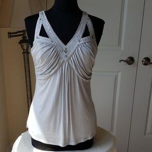 White House Black Market Embellished Tank